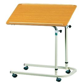 Tabla ajustable de la bandeja del hospital de la altura en las ruedas de acero con la anchura total los 40cm