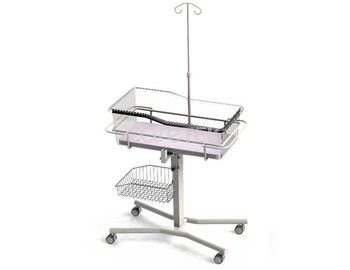 Cesta del marco de poste de la infusión de las ruedas de la cuna 4 del hospital del acero de carbono freno del echador de 3 pulgadas
