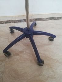 Azul de acero inoxidable en los accesorios del intravenoso de Rod de la fusión para el hospital/la clínica