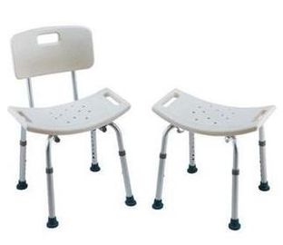 Silla de ducha ajustable de la altura ligera del baño, silla rellenada del cuarto de baño de la ducha de Seat