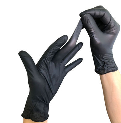 Los guantes médicos del nitrilo no estéril ennegrecen guantes disponibles del nitrilo